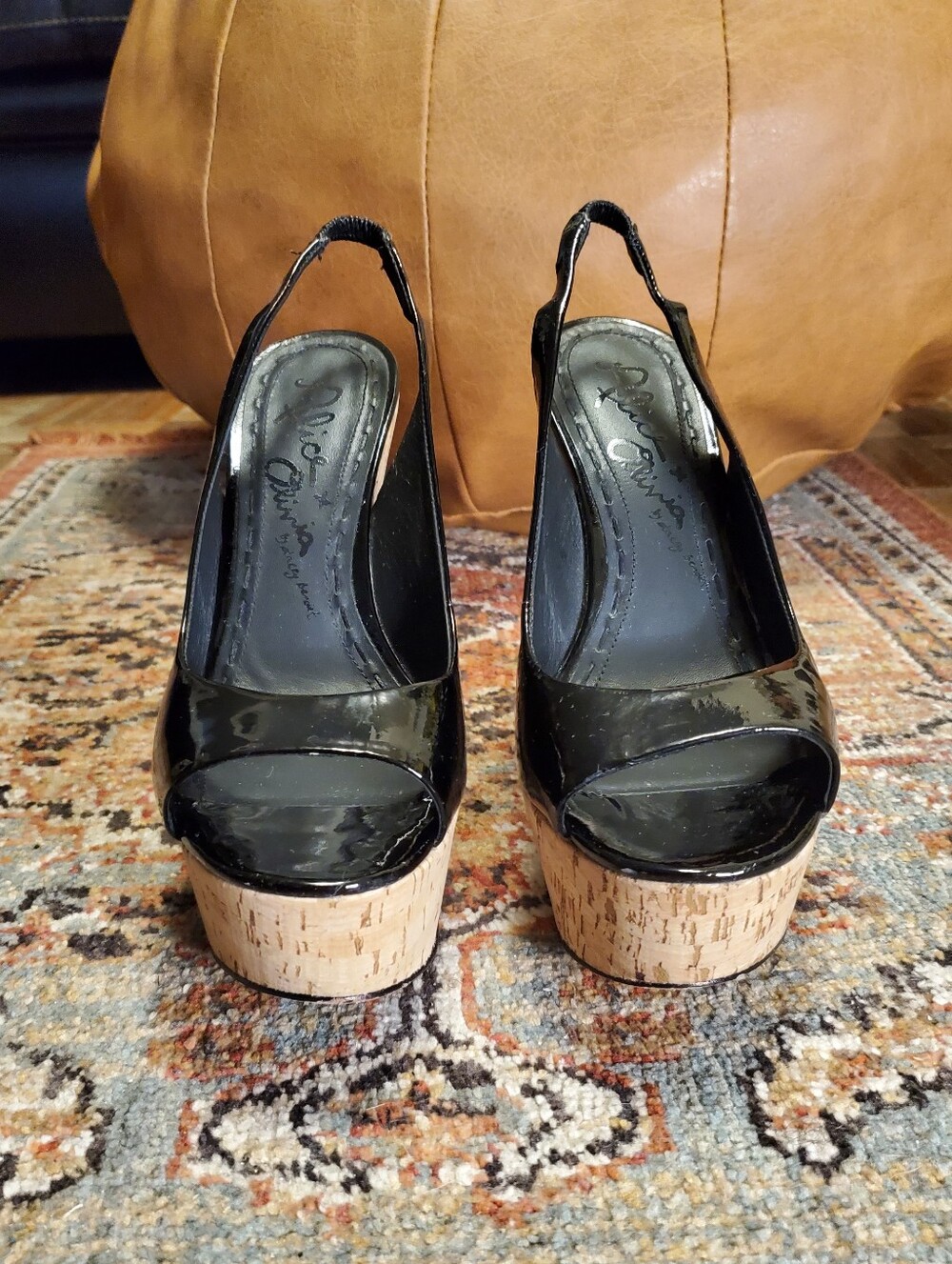 Alice + Olivia Platform Wedge Sandal Heels (US 8.5)